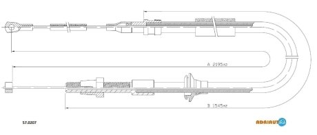 Трос ручного гальма ADRIAUTO 570207