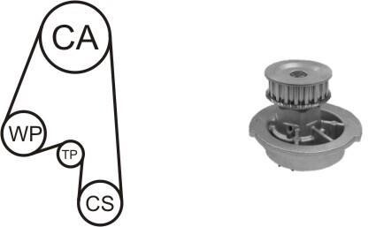 Насос води + комплект зубчатого ремня AIRTEX WPK163101