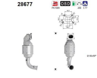 Автозапчасть AS-PL 28677