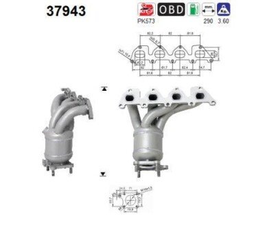 Катализатор коллектора AS-PL 37943