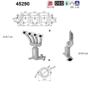 Автозапчасть AS-PL 45290