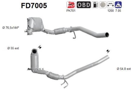 Автозапчасть AS-PL FD7005