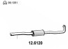 Средний глушитель выхлопных газов ASSO 12.6120 (фото 1)