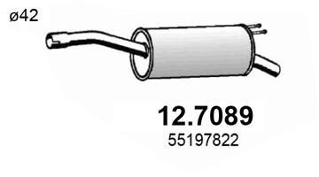 Глушитель выхлопных газов конечный ASSO 127089