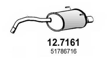 Глушитель выхлопных газов конечный ASSO 12.7161