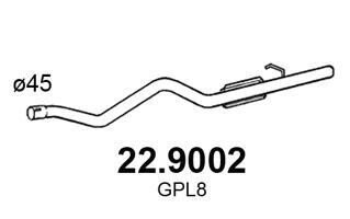 Труба выхлопного газа ASSO 22.9002