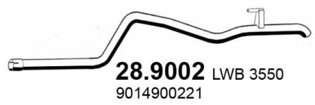 Випускний трубопровід ASSO 28.9002