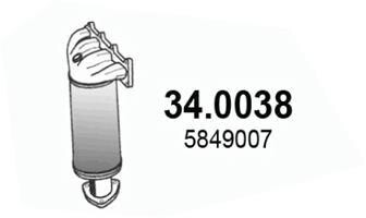 Монтажный комплект, катализатор ASSO 34.0038