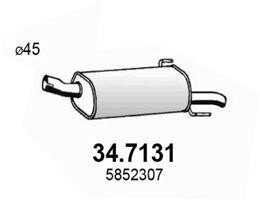 Глушитель выхлопных газов конечный ASSO 34.7131