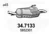 Глушитель выхлопных газов конечный ASSO 34.7133 (фото 1)