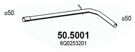Выпускной трубопровод ASSO 50.5001