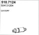 Сажевый / частичный фильтр, система выхлопа ОГ ASSO 510.7124 (фото 1)
