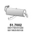 Глушитель выхлопных газов конечный ASSO 51.7002 (фото 1)