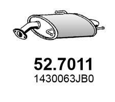 Глушитель выхлопных газов конечный ASSO 52.7011