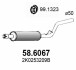 Средний глушитель выхлопных газов ASSO 58.6067 (фото 1)