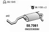 Глушитель выхлопных газов конечный ASSO 58.7061 (фото 1)