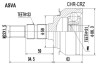 ШРУС НАРУЖНЫЙ 31X55X33 (CHEVROLET CRUZE (J300) 2009-) ASVA CHR-CRZ (фото 1)