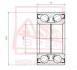 ПОДШИПНИК СТУПИЧНЫЙ 40X74X42X42 (TOYOTA COROLLA AE100/EE100/CE100 1991-199) ASVA DAC40740042 (фото 1)