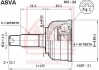 ШРУС НАРУЖНЫЙ 30x55x26 (HONDA INTEGRA DC1/DC2/DB6/DB7/DB8/DB9 1993-2000) ASVA HN-24 (фото 1)