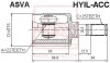 ШРУС ВНУТРЕННИЙ ЛЕВЫЙ 22X35X25 (ACCENT/VERNA 1999-) ASVA HYIL-ACC (фото 1)