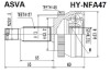 ШРУС НАРУЖНЫЙ 25x62x27 (HYUNDAI NF SONATA 2005-) ASVA HY-NFA47 (фото 1)