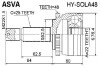 ШРУС НАРУЖНЫЙ 22X52.5X25 (KIA RIO 2005-2011) ASVA HY-SOLA48 (фото 1)