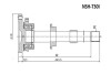 ПОЛУОСЬ С ПОДВЕСНЫМ ПОДШИПНИКОМ 29X445 (NISSAN X-TRAIL T30 2000-2006) ASVA NSH-T30I (фото 1)