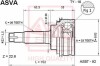 ШРУС НАРУЖНЫЙ 23X56X26 (TOYOTA CARINA E AT190/ST191/CT190 1992-1997) ASVA TY-10 (фото 1)