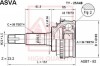 ШРУС НАРУЖНЫЙ 24X56X26 (TOYOTA CALDINA ST215/CT216 4WD 1997-2002) ASVA TY-25A48 (фото 1)