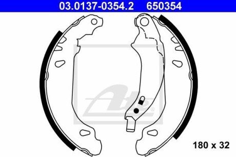 Комплект тормозных колодок ATE 03.0137-0354.2