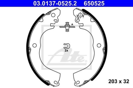 Автозапчасть ATE 03.0137-0525.2