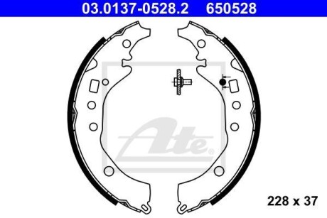 SZCZКKI HAM 03.0137-0528.2 TOYOTA VERSO S 1.33 99KM 10-, YARIS 1.3 99KM 11- ATE 03013705282