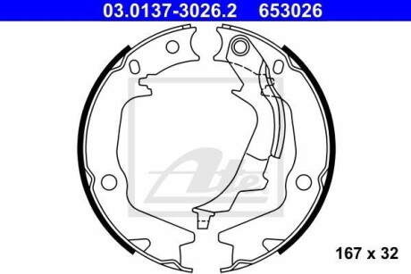 SZCZКKI HAM 03.0137-3026.2 KIA SOUL II 1.6CRDI 14-/ HYUNDAI I20 1.1CRDI 12- ATE 03013730262