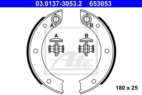 Brake Shoe Set ATE 03013730532