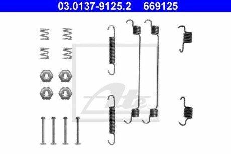 Комплектующие, тормозная колодка ATE 03.0137-9125.2 (фото 1)