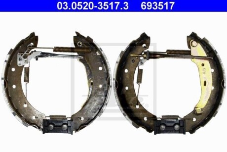 Гальмівні колодки (набір) ATE 03.0520-3517.3