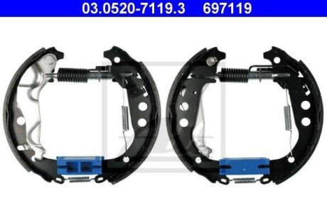 Комплект тормозных колодок ATE 03.0520-7119.3