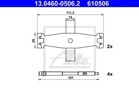 ZESTAW INST KLOCKA HAM 13.0460-0506.2 BMW F20 114I 12-15, 116I 15-19, 118I 11-15 PRZ?D ATE 13046005062