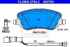 Комплект тормозных колодок, дисковый механизм ATE 13046027042 (фото 1)