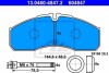 Гальмівні колодки, дискове гальмо (набір) ATE 13046048472 (фото 1)