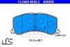 Гальмівні колодки, дискове гальмо (набір) ATE 13046058382 (фото 1)