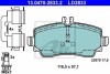 Комплект тормозных колодок, дисковый механизм ATE 13047028332 (фото 1)