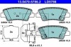 Комплект тормозных колодок, дисковый механизм ATE 13047057862 (фото 1)