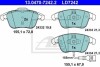 Комплект тормозных колодок из 4 шт. дисков ATE 13047072422 (фото 1)