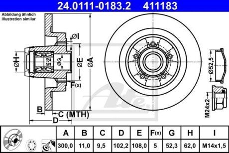 Автозапчасть ATE 24.0111-0183.2