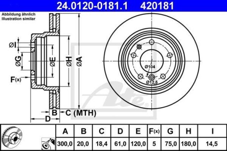 Тормозной диск ATE 24.0120-0181.1