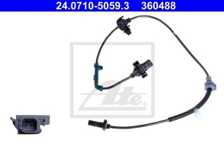 CZUJNIK ABS 24.0710-5059.3 HONDA CR-V III 2.0I 07-, 2.2I CTDI 07-PRZ?D PRAWY ATE 24071050593