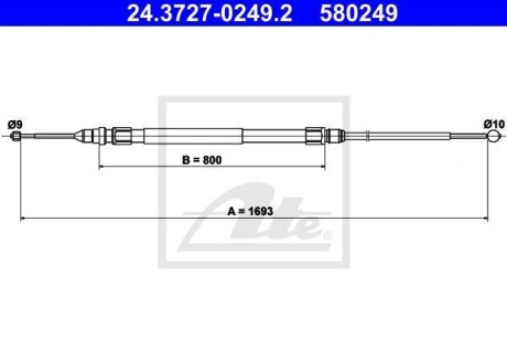 Автозапчасть ATE 24.3727-0249.2