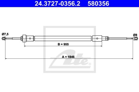 Автозапчасть ATE 24.3727-0356.2