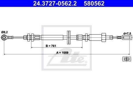 Автозапчасть ATE 24.3727-0562.2